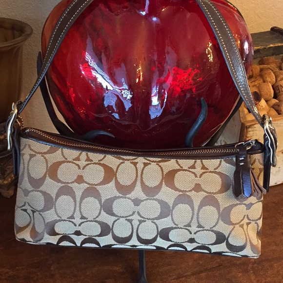 Coach Signature Jacquard and suede bag - Picture 2 of 7